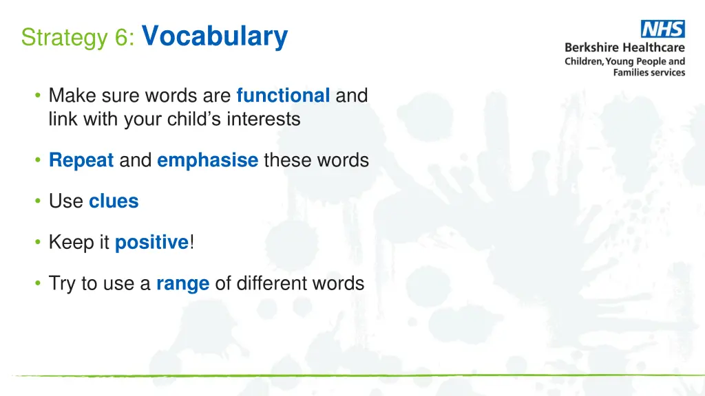 strategy 6 vocabulary