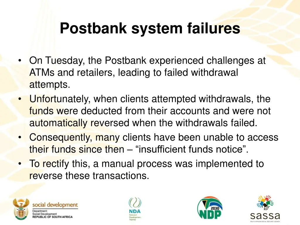 postbank system failures 1