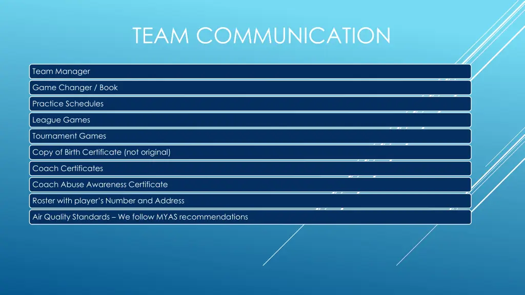 team communication