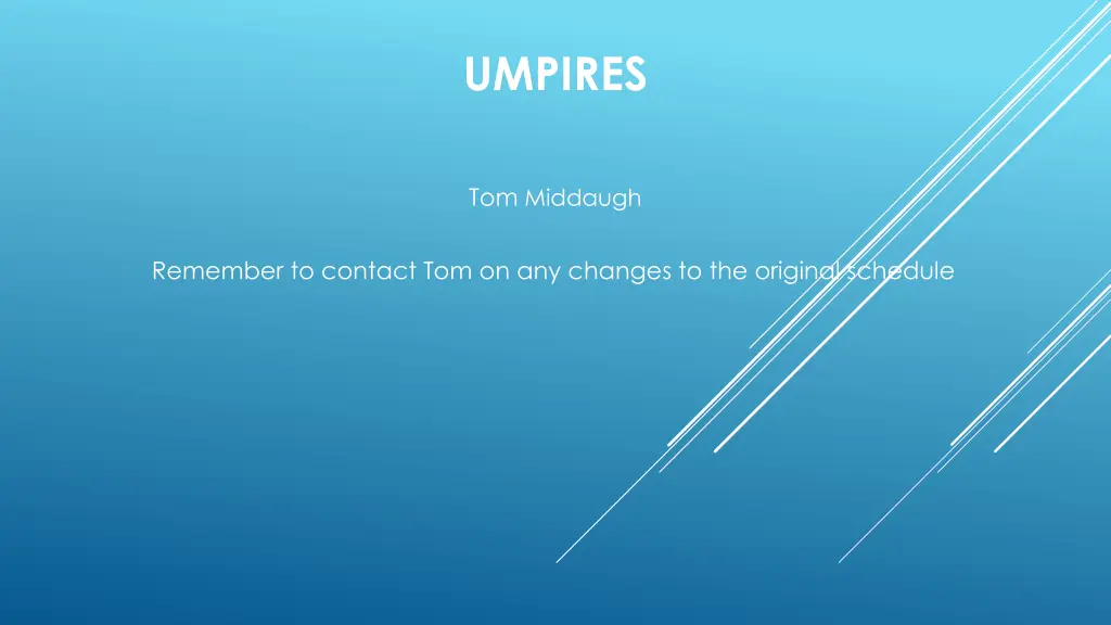 umpires