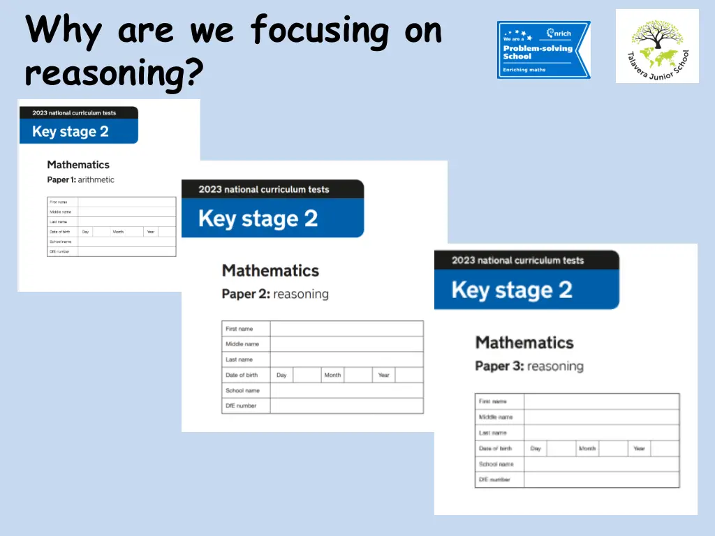 why are we focusing on reasoning