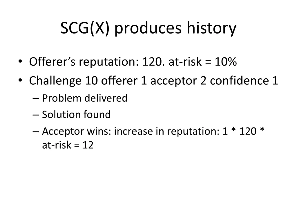 scg x produces history