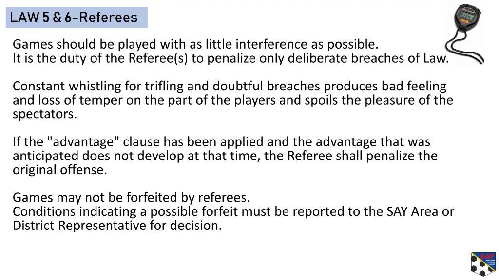 law 5 6 referees