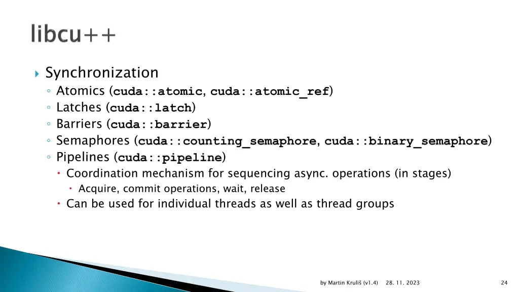 synchronization atomics cuda atomic cuda atomic