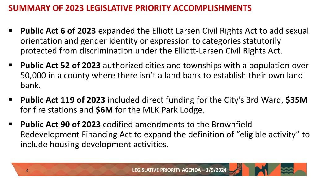 summary of 2023 legislative priority