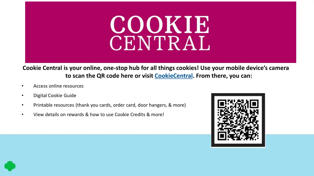add slide on cookie central