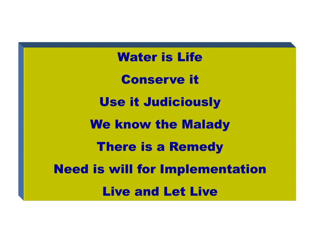 water is life conserve it use it judiciously