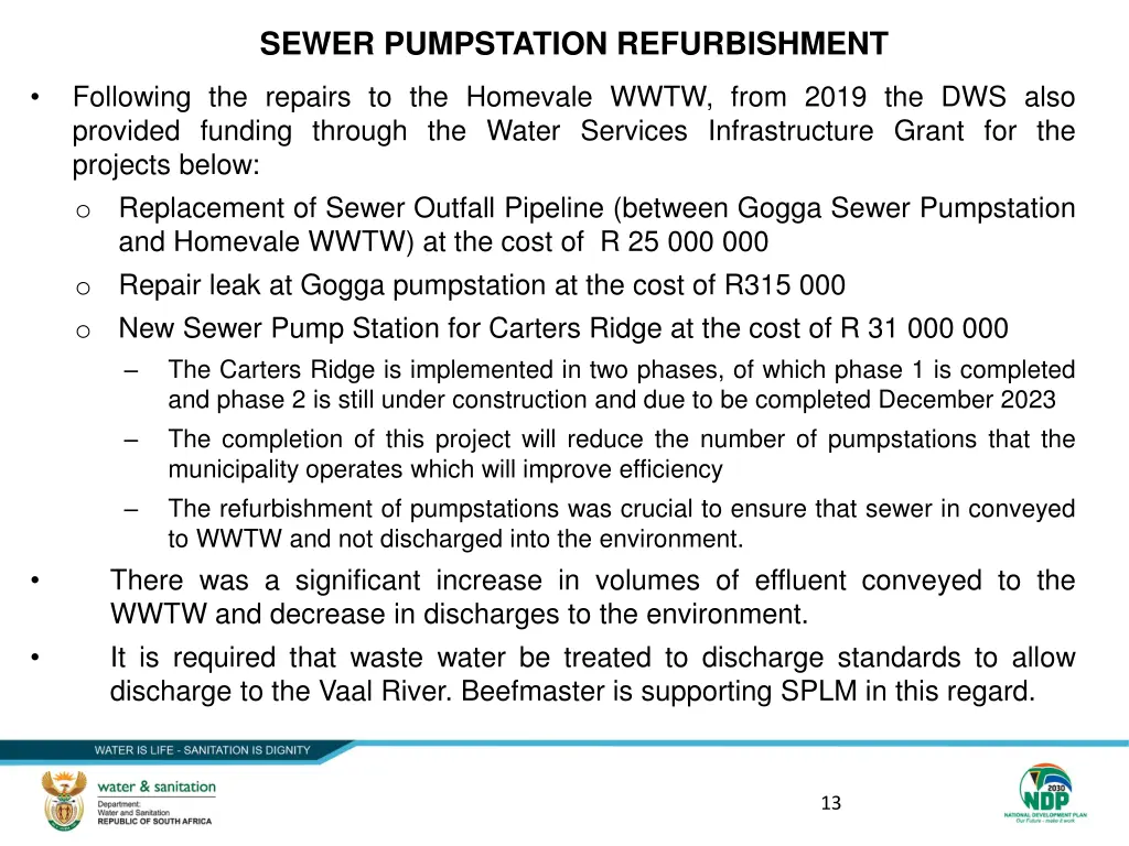 sewer pumpstation refurbishment