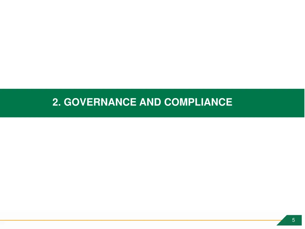 2 governance and compliance