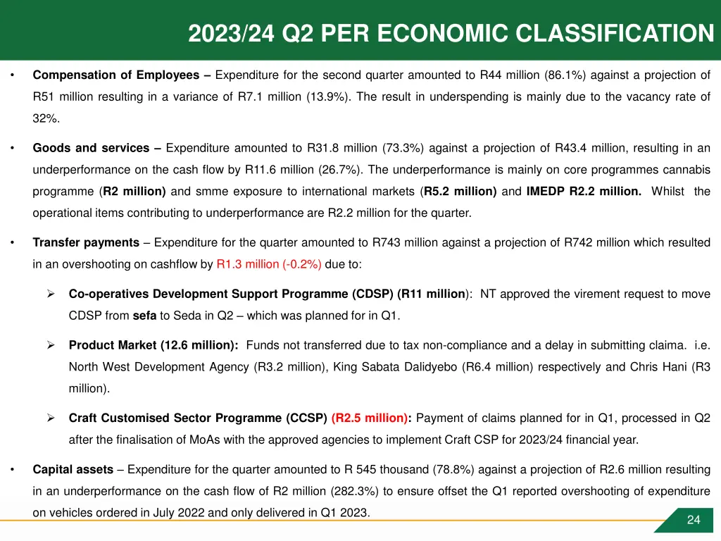 2023 24 q2 per economic classification