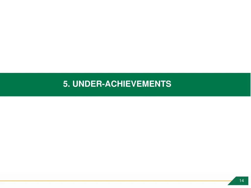 5 under achievements