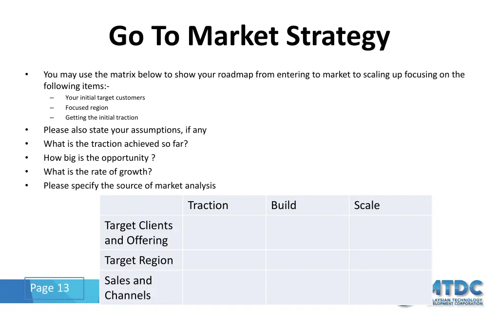 go to market strategy