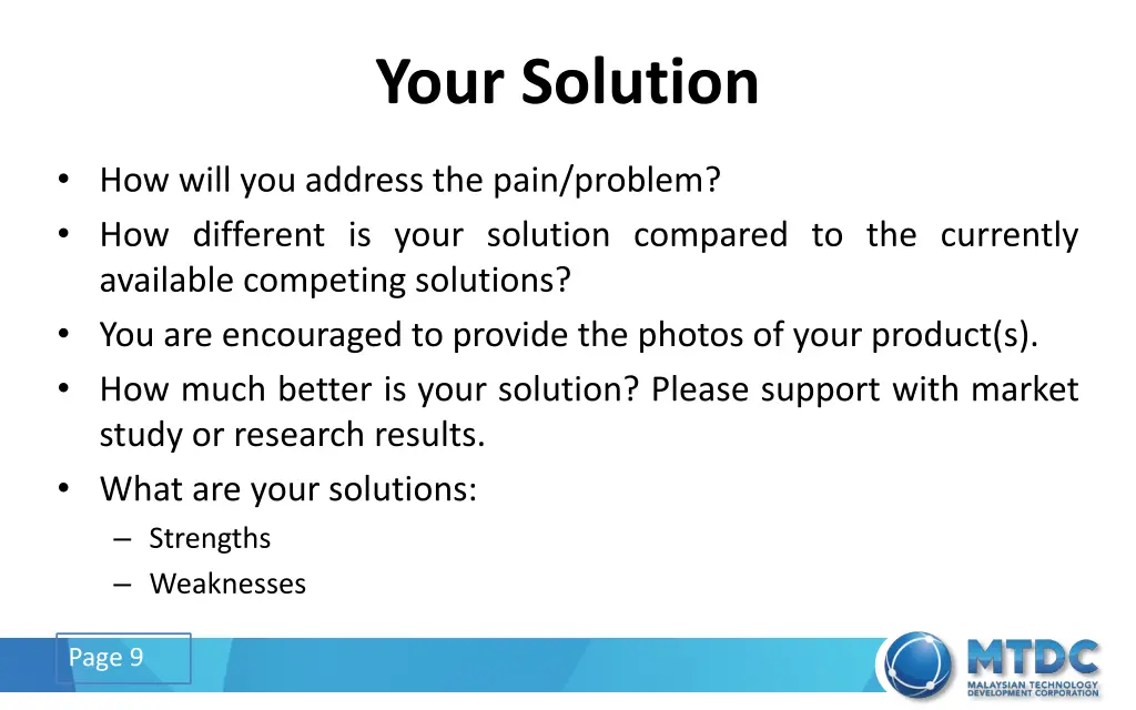 your solution