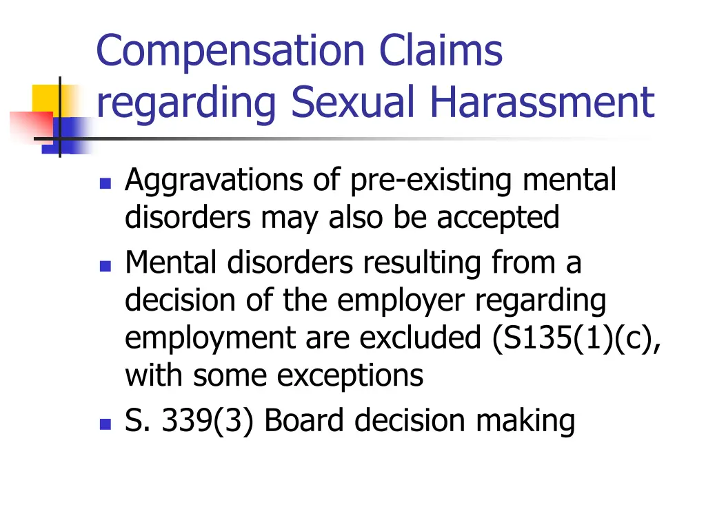 compensation claims regarding sexual harassment 2