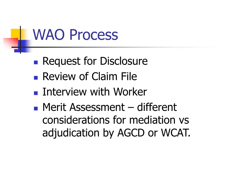 wao process