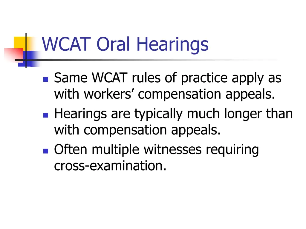 wcat oral hearings