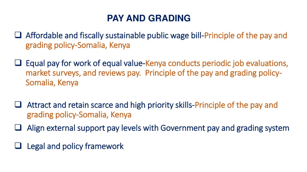 pay and grading