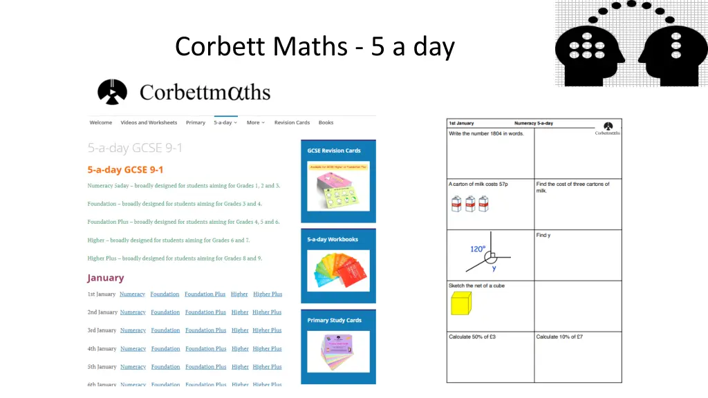 corbett maths 5 a day