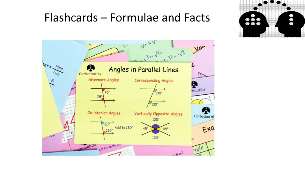 flashcards formulae and facts