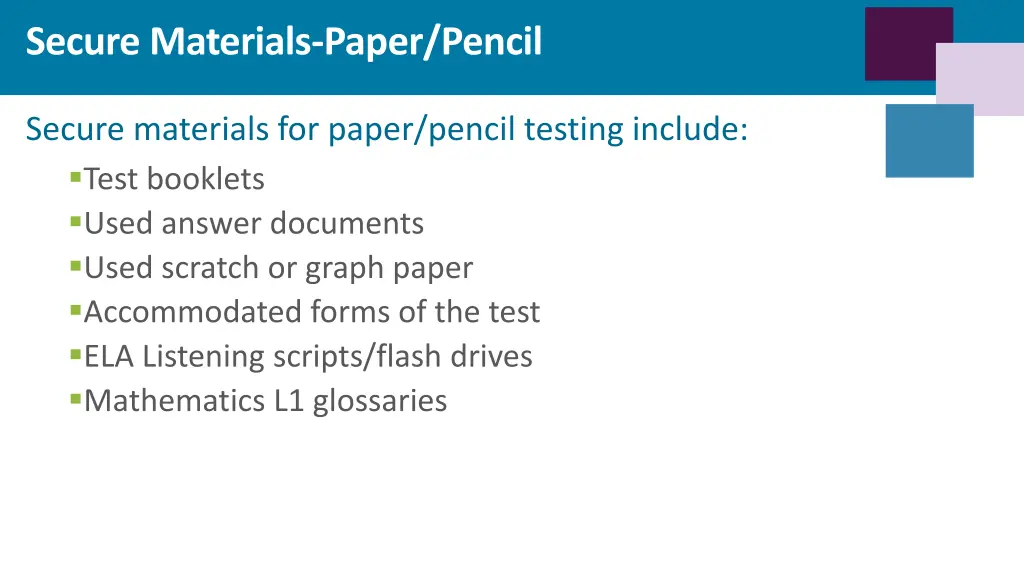 secure materials paper pencil 2