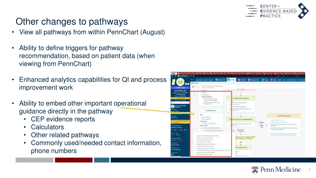 other changes to pathways view all pathways from