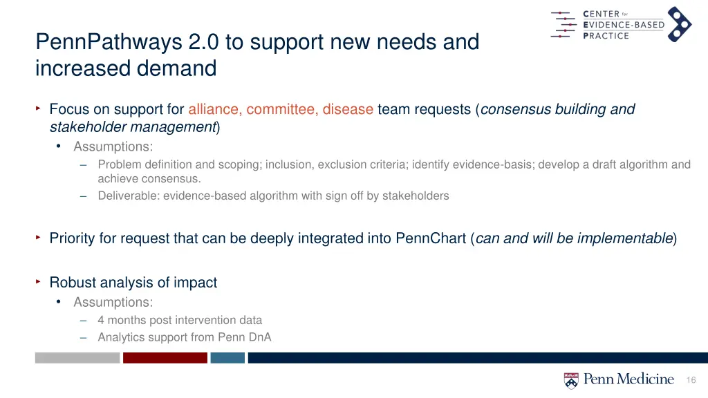 pennpathways 2 0 to support new needs