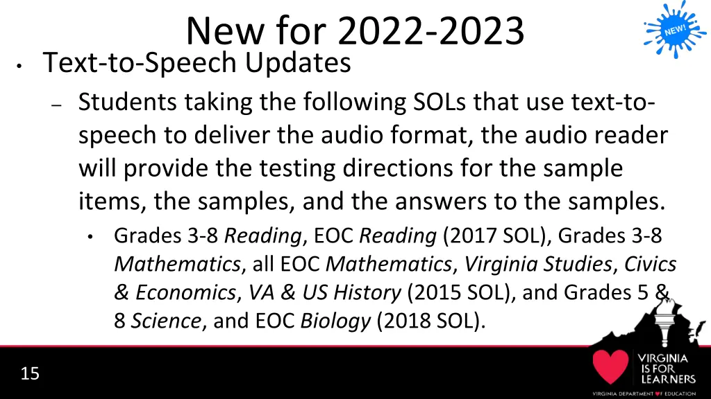 new for 2022 2023 text to speech updates