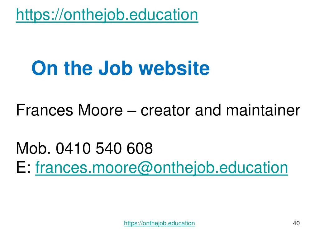 https onthejob education 1