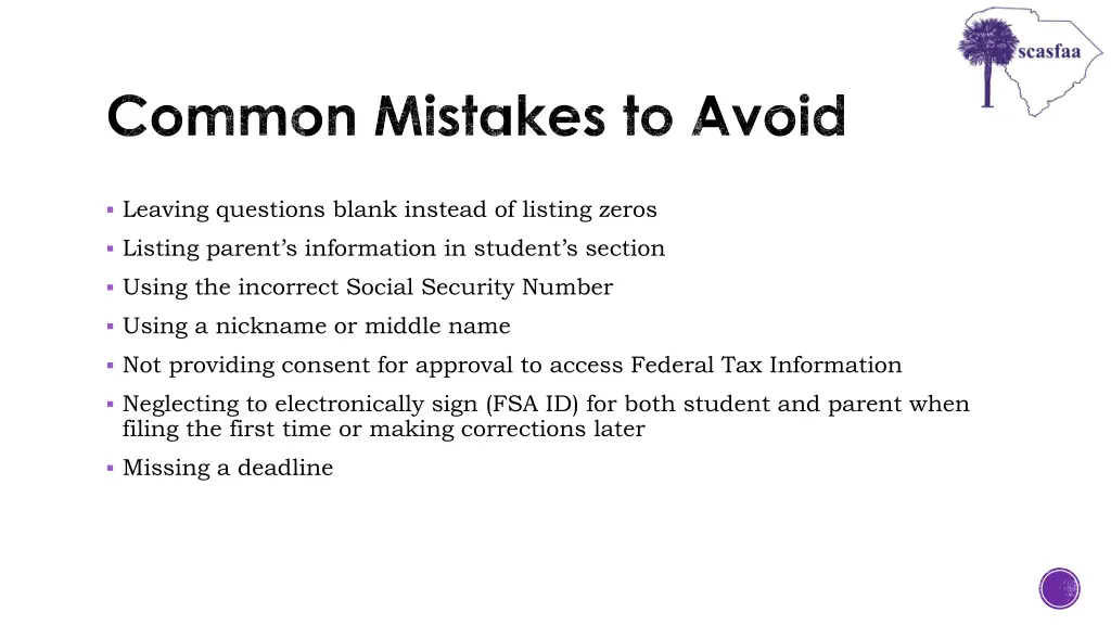 common mistakes to avoid