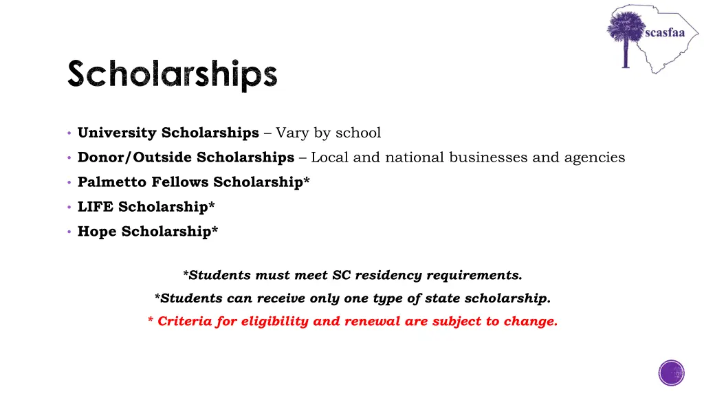 scholarships