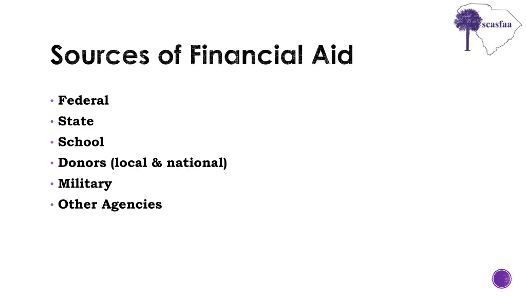 sources of financial aid
