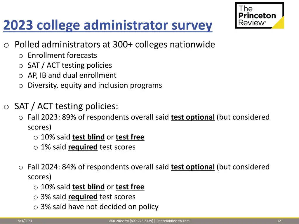 2023 college administrator survey