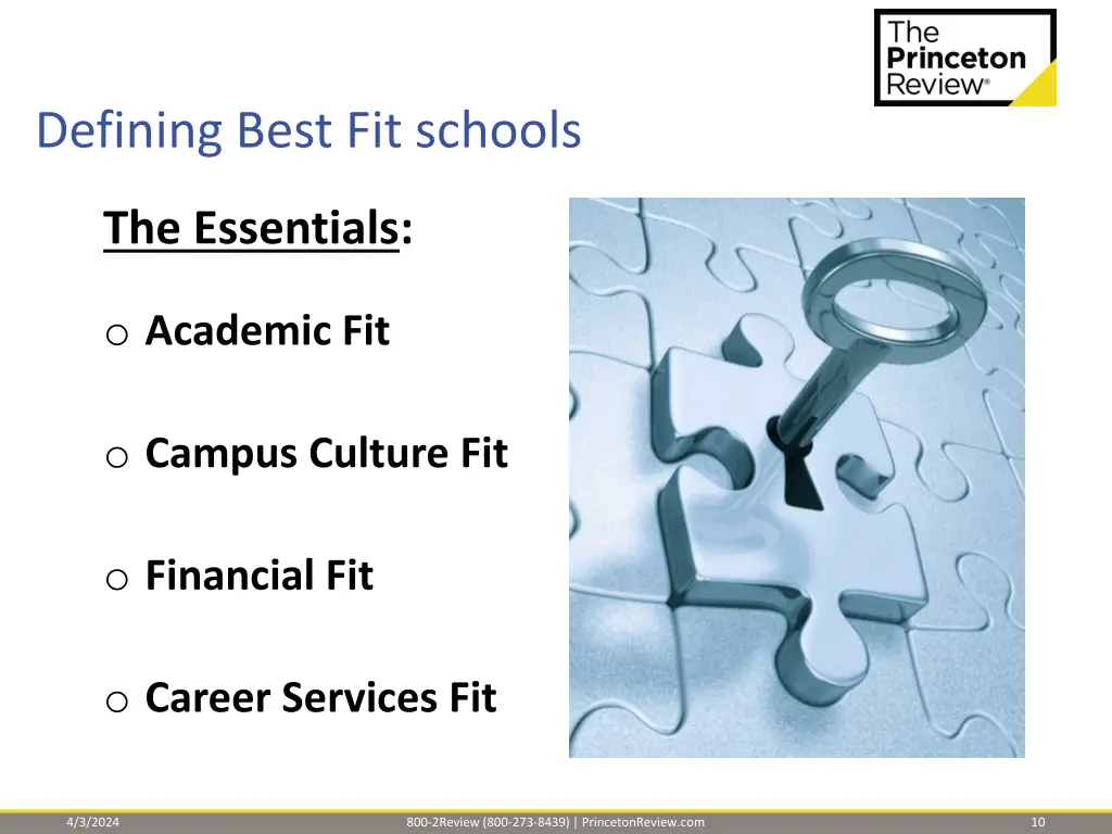 defining best fit schools