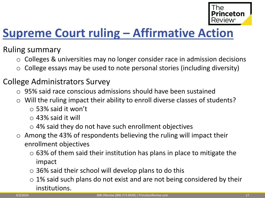 supreme court ruling affirmative action