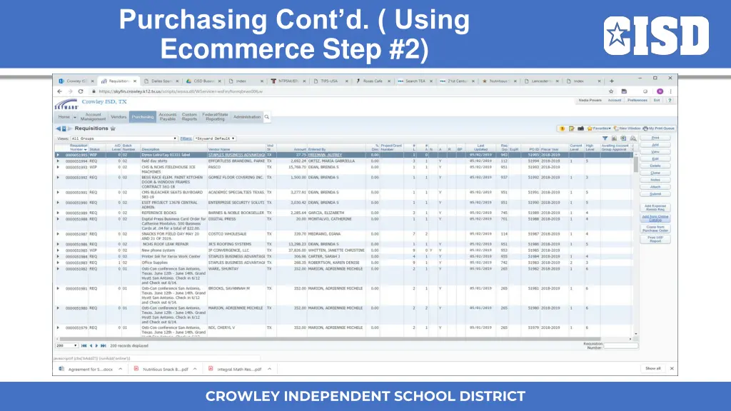 purchasing cont d using ecommerce step 2