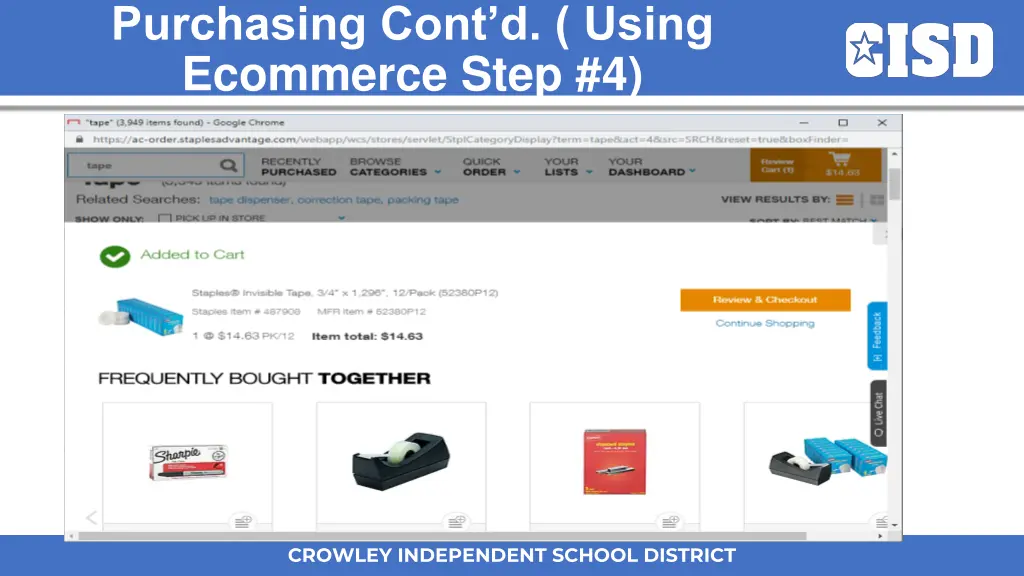 purchasing cont d using ecommerce step 4