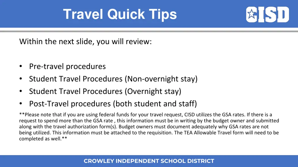 travel quick tips