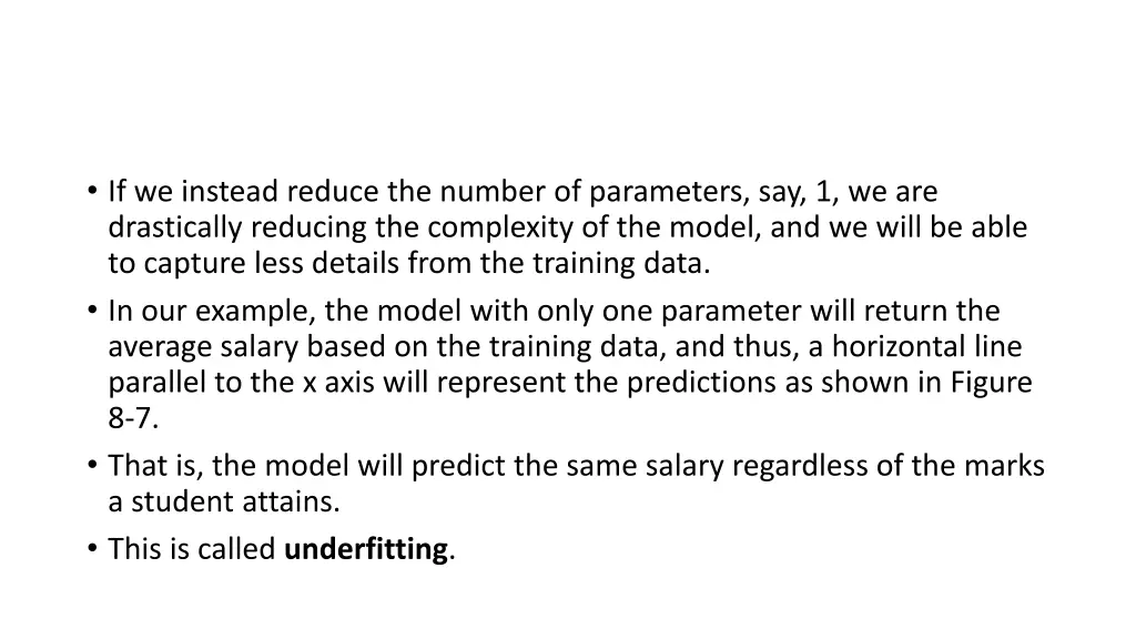 if we instead reduce the number of parameters