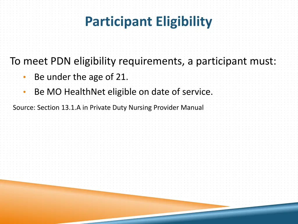 participant eligibility 1