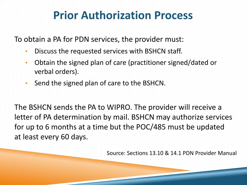 prior authorization process