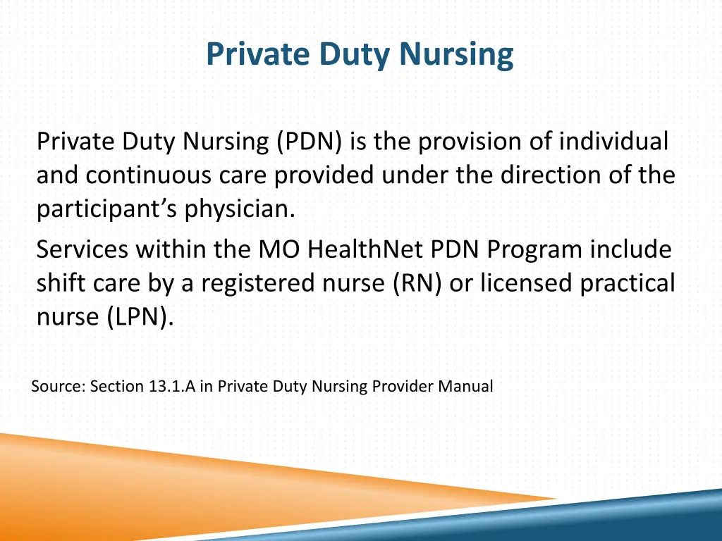 private duty nursing