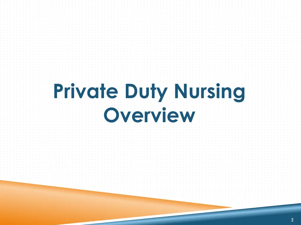 private duty nursing overview