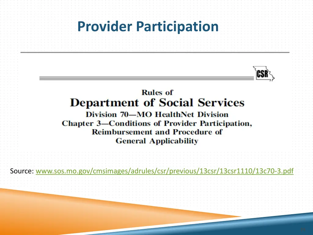 provider participation 1