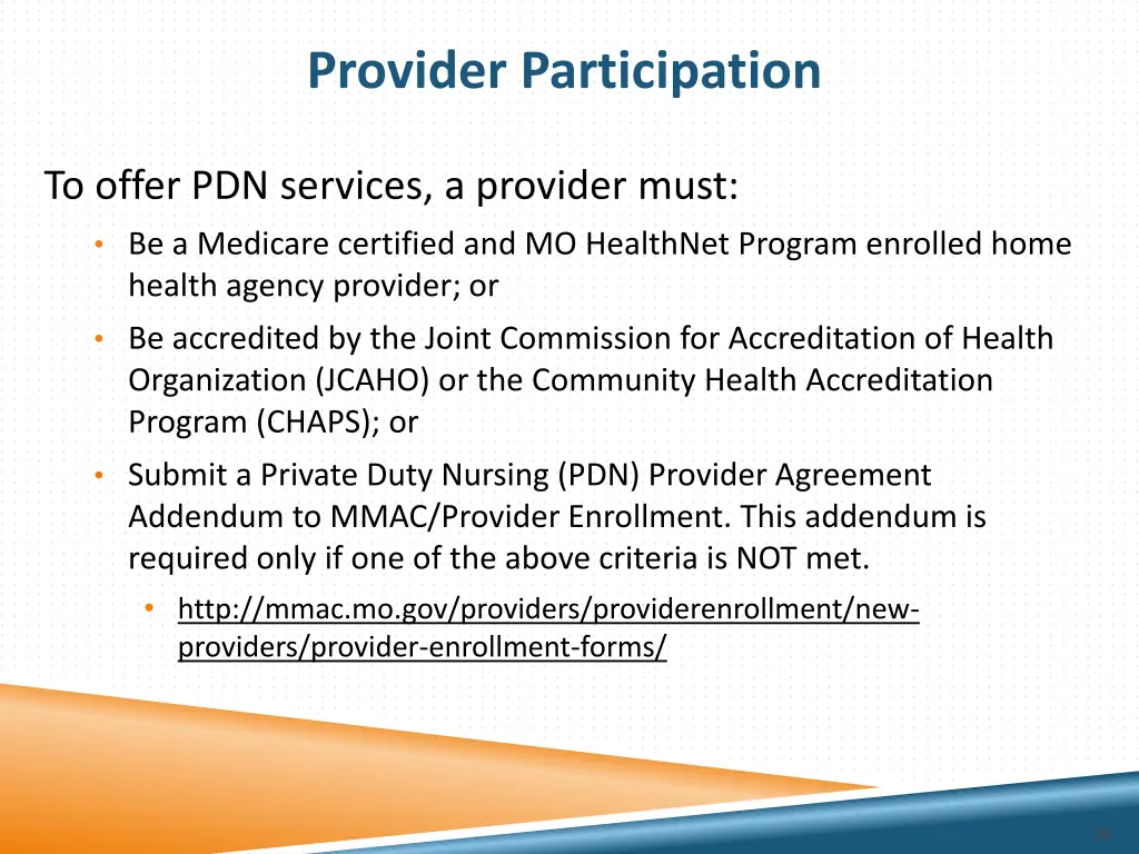 provider participation 2