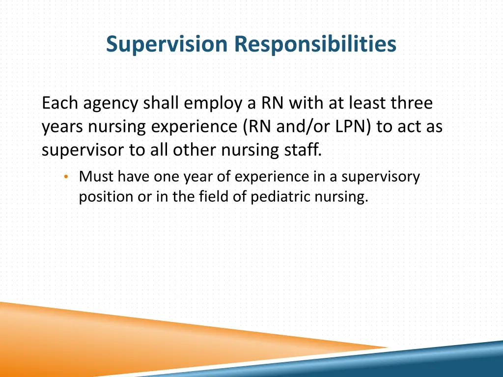 supervision responsibilities 1