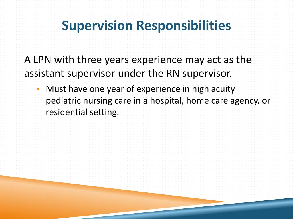 supervision responsibilities 3