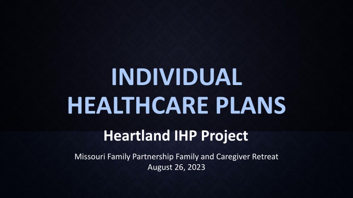 individual healthcare plans