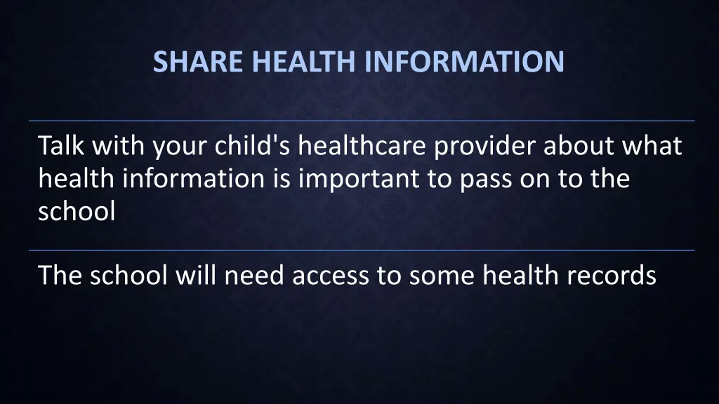 share health information