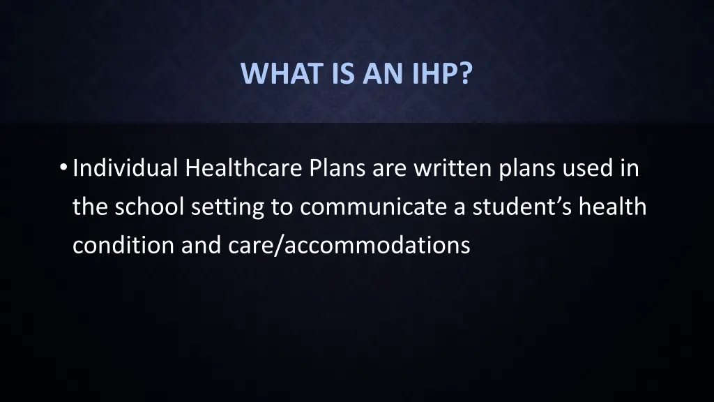 what is an ihp