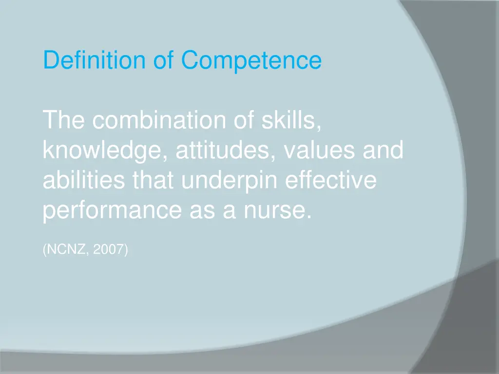 definition of competence